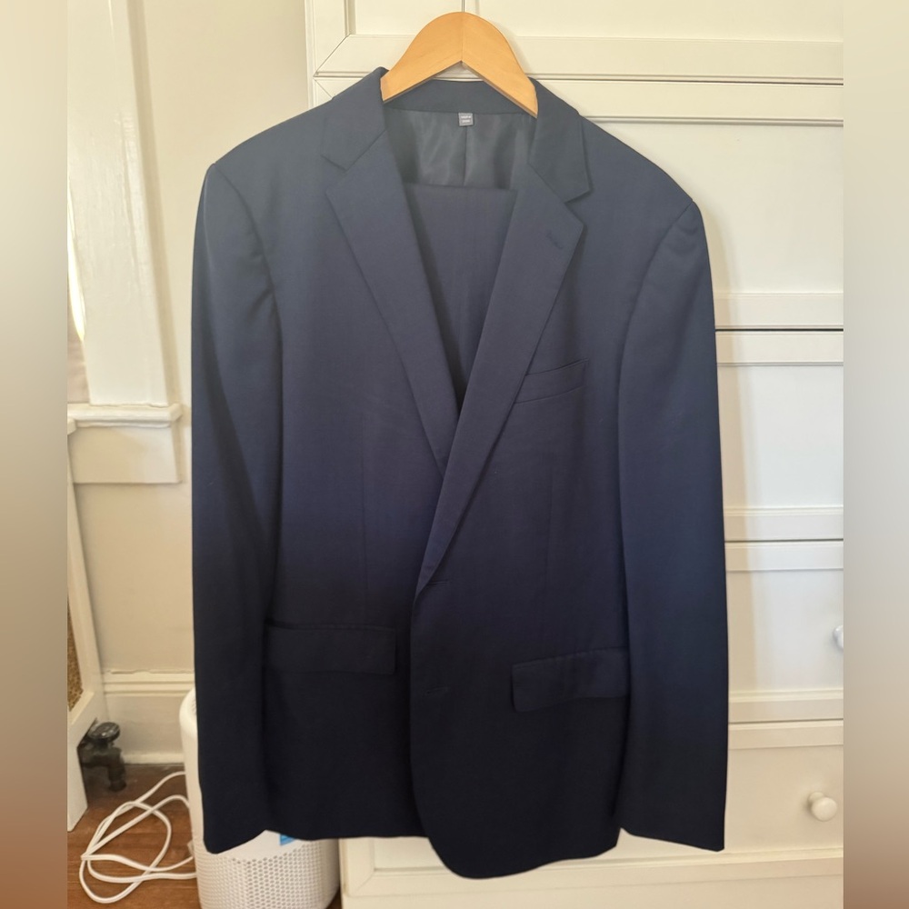 Men's Navy Suit 40L 33W